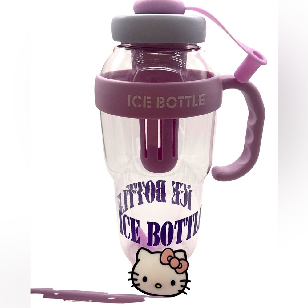 Hello Kitty Pink Water Bottle with Handle